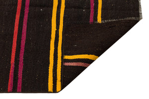 Striped Over Dyed Kilim Rug 2'10'' x 12'11'' ft 86 x 394 cm