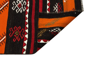 Geometric Over Dyed Kilim Rug 2'9'' x 10'0'' ft 85 x 305 cm