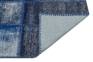 Black Over Dyed Patchwork Unique Rug 2'7'' x 4'11'' ft 80 x 150 cm