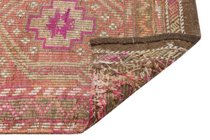 Geometric Over Dyed Kilim Rug 4'11'' x 11'6'' ft 149 x 350 cm