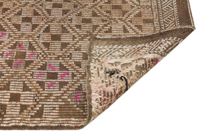 Geometric Over Dyed Kilim Rug 4'9'' x 9'7'' ft 146 x 292 cm