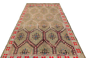 Geometric Over Dyed Kilim Rug 5'8'' x 10'0'' ft 172 x 305 cm