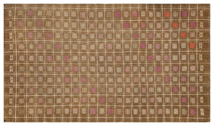 Geometric Over Dyed Kilim Rug 5'7'' x 9'10'' ft 171 x 299 cm