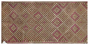 Geometric Over Dyed Kilim Rug 5'0'' x 10'7'' ft 153 x 322 cm