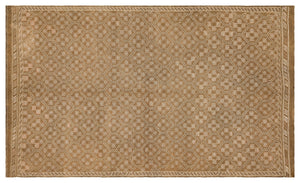 Geometric Over Dyed Kilim Rug 5'5'' x 9'1'' ft 165 x 278 cm