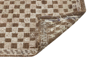 Geometric Over Dyed Kilim Rug 3'1'' x 10'6'' ft 95 x 320 cm