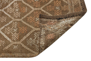 Geometric Over Dyed Kilim Rug 5'12'' x 10'11'' ft 182 x 332 cm