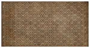 Geometric Over Dyed Kilim Rug 5'12'' x 10'11'' ft 182 x 332 cm