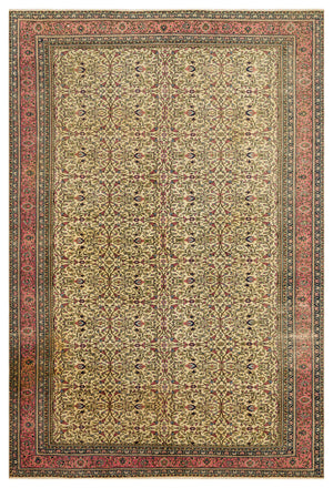 Natural Anatolium Turkish Vintage Rug 6'2'' x 9'2'' ft 189 x 280 cm