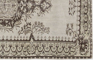 Beige Over Dyed Vintage Rug 5'1'' x 8'1'' ft 156 x 246 cm