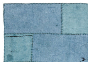 Natural Vintage Hemp Patchwork Rug  5'1'' x 7'4'' ft 155 x 223 cm