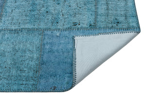 Natural Vintage Hemp Patchwork Rug 5'3'' x 7'5'' ft 159 x 226 cm