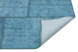 Natural Vintage Hemp Patchwork Rug 5'1'' x 6'11'' ft 156 x 211 cm