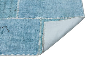 Natural Vintage Hemp Patchwork Rug  5'2'' x 7'3'' ft 158 x 222 cm