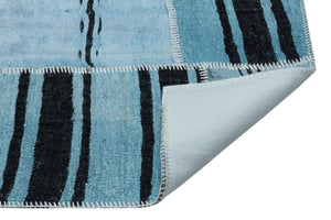 Natural Vintage Hemp Patchwork Rug 5'3'' x 7'1'' ft 160 x 217 cm