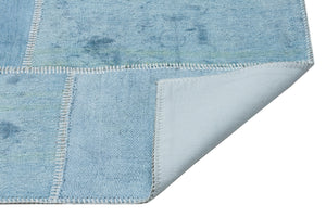 Natural Vintage Hemp Patchwork Rug 5'2'' x 7'6'' ft 158 x 228 cm