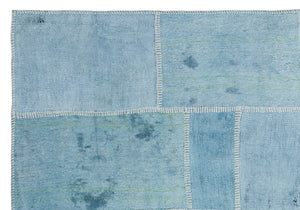 Natural Vintage Hemp Patchwork Rug 5'2'' x 7'6'' ft 158 x 228 cm