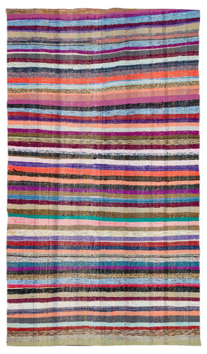 Chaput Over Dyed Kilim Rug 5'5'' x 9'6'' ft 164 x 289 cm