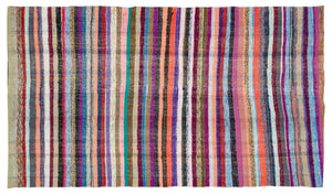 Chaput Over Dyed Kilim Rug 5'5'' x 9'6'' ft 164 x 289 cm