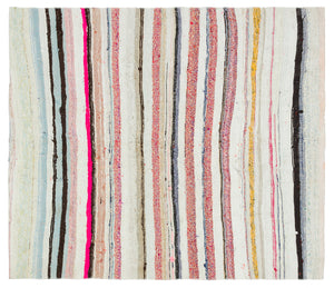 Chaput Over Dyed Kilim Rug 4'3'' x 4'11'' ft 129 x 150 cm