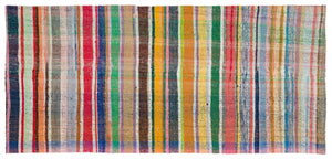 Chaput Over Dyed Kilim Rug 4'11'' x 10'4'' ft 149 x 315 cm