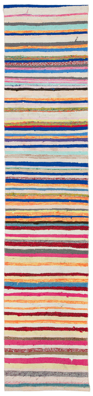 Chaput Over Dyed Kilim Rug 2'1'' x 9'5'' ft 63 x 286 cm
