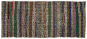 Chaput Over Dyed Kilim Rug 3'1'' x 6'9'' ft 93 x 205 cm