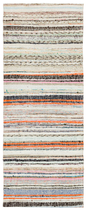 Chaput Over Dyed Kilim Rug 2'9'' x 7'1'' ft 85 x 215 cm