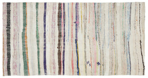 Chaput Over Dyed Kilim Rug 4'4'' x 8'8'' ft 131 x 265 cm