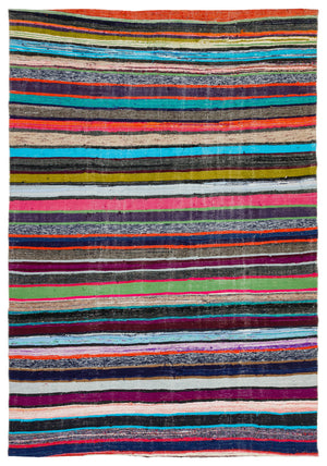 Chaput Over Dyed Kilim Rug 5'10'' x 8'7'' ft 179 x 261 cm