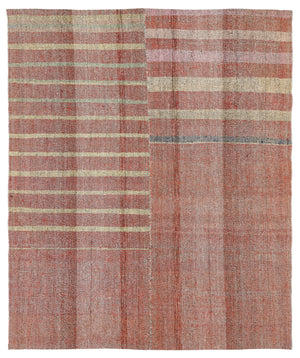 Chaput Over Dyed Kilim Rug 6'1'' x 7'3'' ft 185 x 222 cm