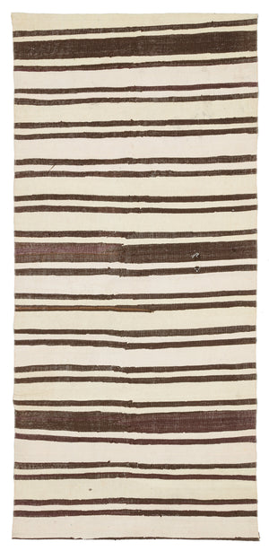 Chaput Over Dyed Kilim Rug 4'3'' x 8'11'' ft 130 x 273 cm