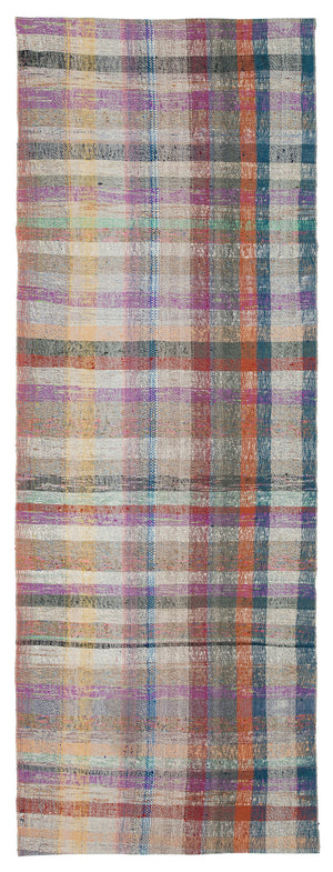 Chaput Over Dyed Kilim Rug 3'3'' x 9'2'' ft 99 x 279 cm