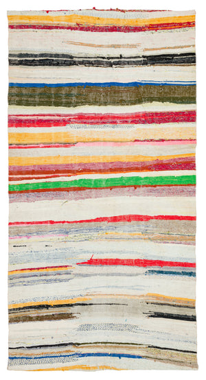 Chaput Over Dyed Kilim Rug 5'1'' x 9'8'' ft 155 x 295 cm