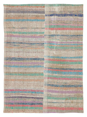 Chaput Over Dyed Kilim Rug 4'8'' x 6'5'' ft 141 x 196 cm