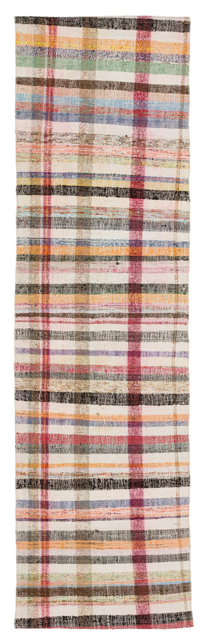 Chaput Over Dyed Kilim Rug 2'6'' x 8'9'' ft 75 x 266 cm