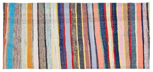 Chaput Over Dyed Kilim Rug 4'3'' x 9'4'' ft 129 x 284 cm