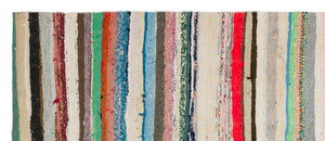 Chaput Over Dyed Kilim Rug 4'2'' x 10'4'' ft 128 x 316 cm