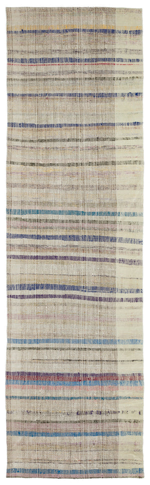 Chaput Over Dyed Kilim Rug 3'1'' x 10'8'' ft 94 x 325 cm