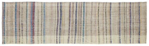 Chaput Over Dyed Kilim Rug 3'1'' x 10'8'' ft 94 x 325 cm
