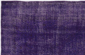 Purple Over Dyed Vintage Rug 5'0'' x 8'6'' ft 153 x 260 cm