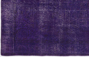 Purple Over Dyed Vintage Rug 5'0'' x 8'6'' ft 153 x 260 cm