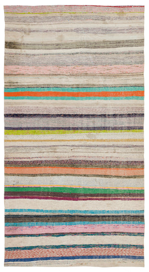 Chaput Over Dyed Kilim Rug 5'2'' x 9'7'' ft 157 x 292 cm