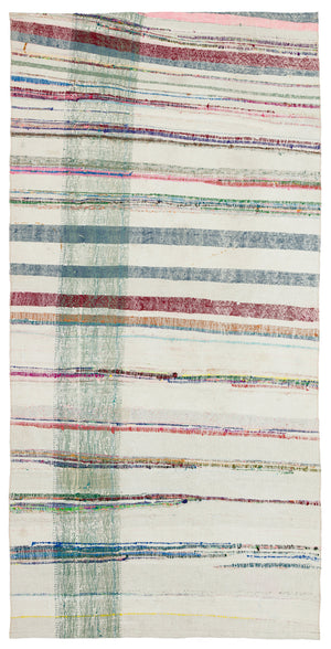 Chaput Over Dyed Kilim Rug 4'2'' x 8'4'' ft 128 x 253 cm