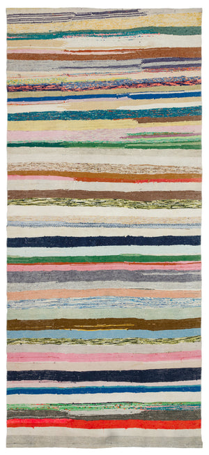 Chaput Over Dyed Kilim Rug 5'1'' x 11'5'' ft 155 x 347 cm