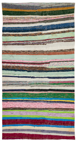 Chaput Over Dyed Kilim Rug 5'2'' x 9'9'' ft 157 x 296 cm