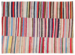 Chaput Over Dyed Kilim Rug 5'2'' x 7'1'' ft 157 x 216 cm