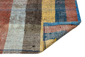 Chaput Over Dyed Kilim Rug 3'1'' x 11'6'' ft 95 x 351 cm
