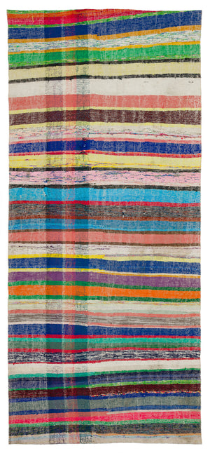 Chaput Over Dyed Kilim Rug 4'11'' x 10'11'' ft 150 x 334 cm