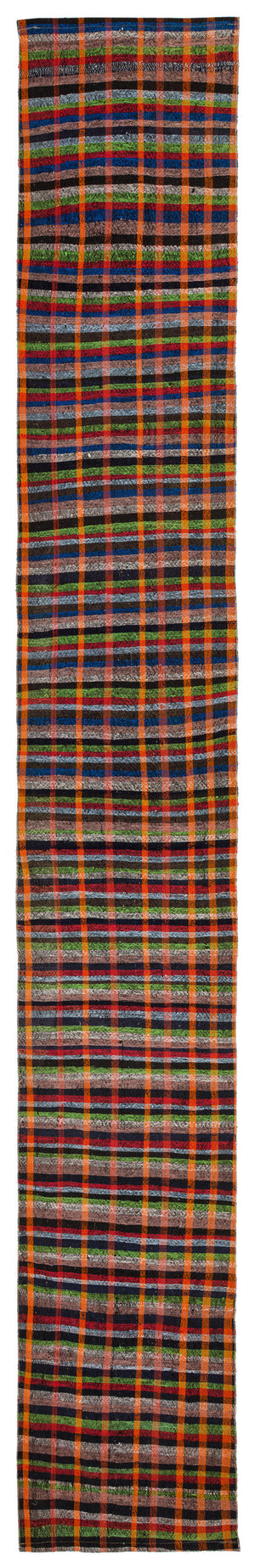 Chaput Over Dyed Kilim Rug 2'8'' x 18'9'' ft 82 x 571 cm